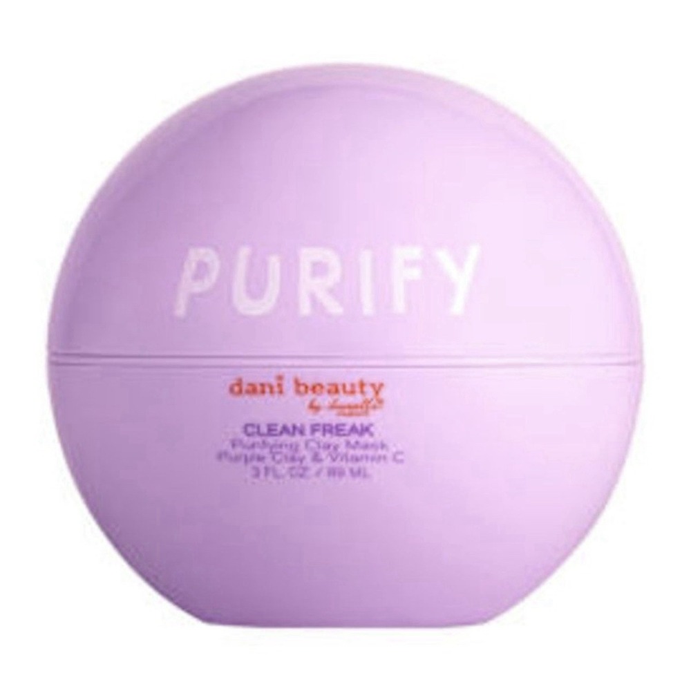 Dani Beauty Purify Clean Freak Purifying Clay Mask Purple Clay Vitamin C 3oz
